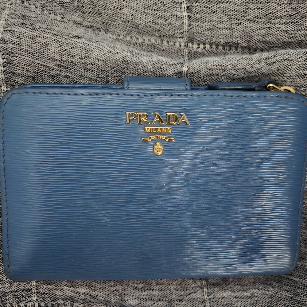 Prada Blue Wallet - Picture 1 of 3